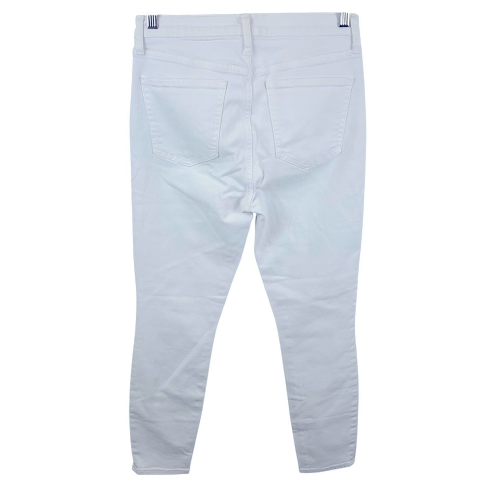 GAP High Rise White True Skinny Women's 8/29R Stretch Denim Jeans Summer Spring - Picture 4 of 8